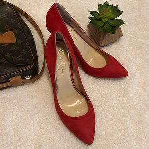 Red Jessica Simpson Heels